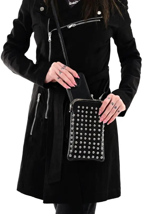 Studded Mini Crossbody Bag - Apple Leather - Final Sale