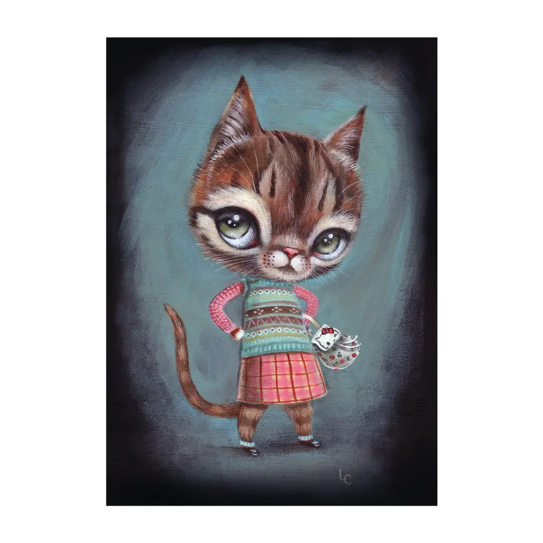 Catitude (5 x 7 inch print)