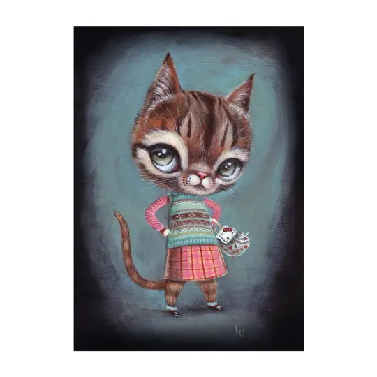 Catitude (5 x 7 inch print)