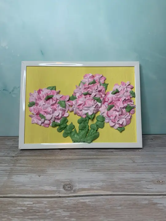 Hydrangeas Textured Painting
