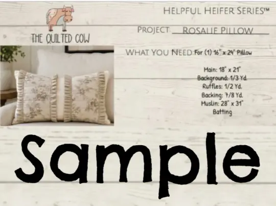 Helpful Heifer Rosalie Pillow