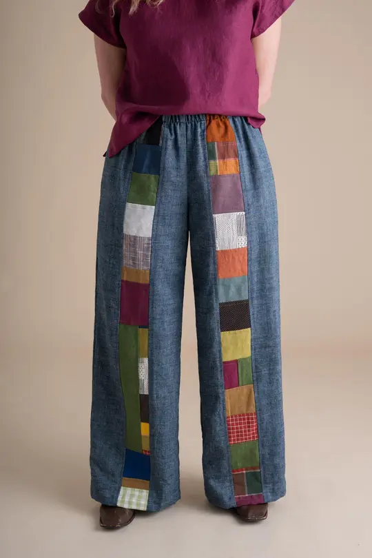 Joystripe Pants in Indigo Chambray