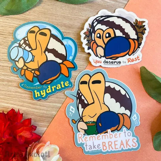 Blue Motivational Stickers