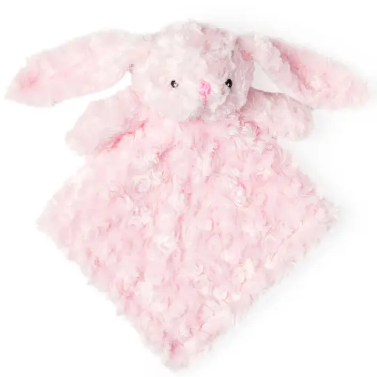 necessities by tendertyme Baby Boys And Baby Girls Curly Plush Lovey Nunu, Pink