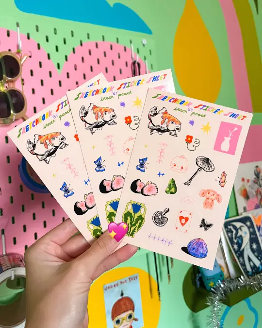 Sketchbook Sticker Sheet