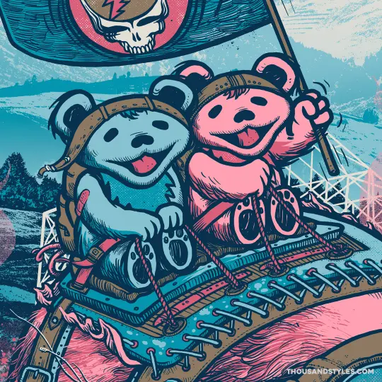 Dead & Company Official Gig Poster - 6.22.22 Cincinnati OH