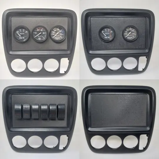 97-01 Honda CRV Radio Plates (Radio Delete + Radio Gauge Pod + Radio Switch Plate)