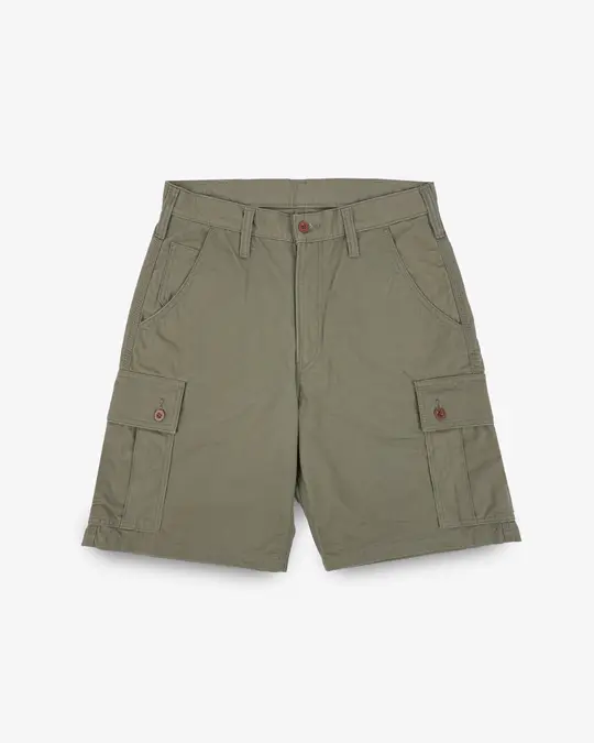 9oz Canvas Military Cargo Shorts - Green