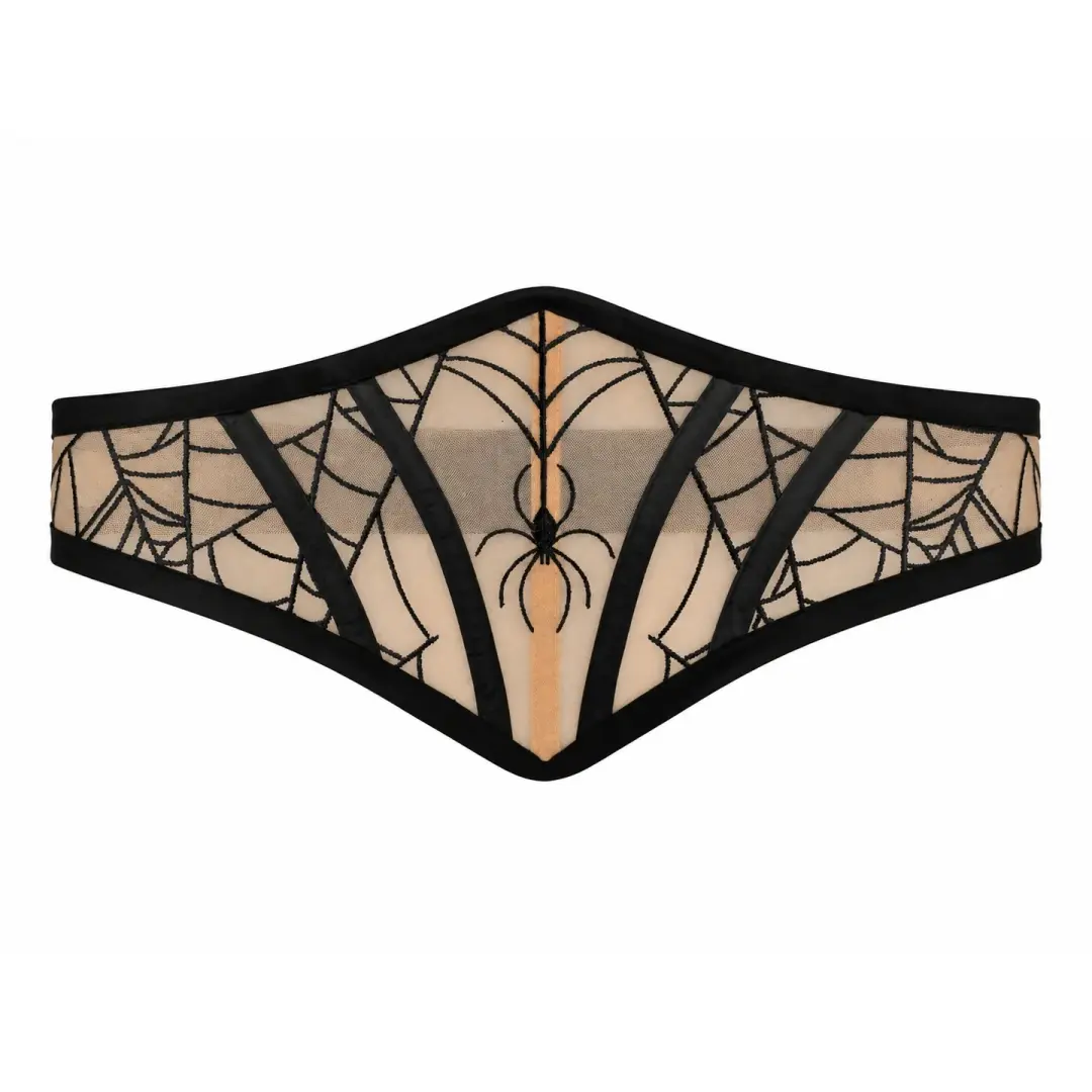 ARACHNID MESH CORSET BELT (NUDE)