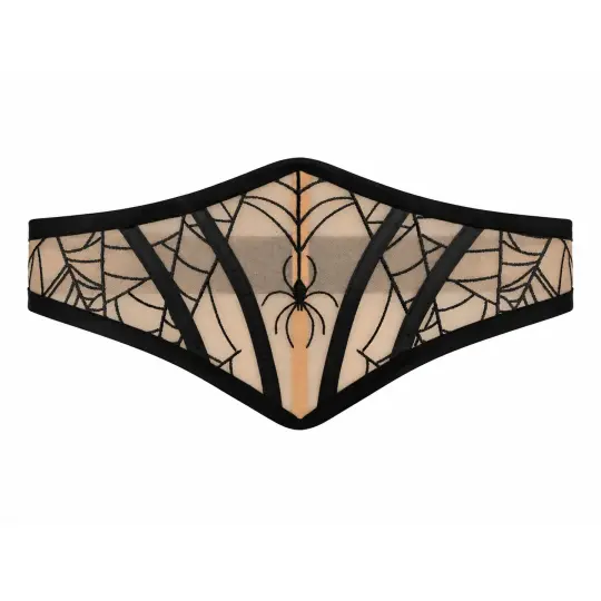 ARACHNID MESH CORSET BELT (NUDE)