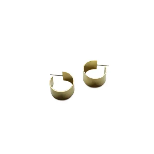 Wide Circle Hoops Small