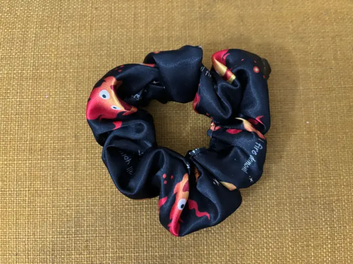 Fire Demon Satin Scrunchie