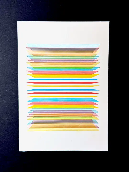 Perspective Study 01 — 5x7" pen plot