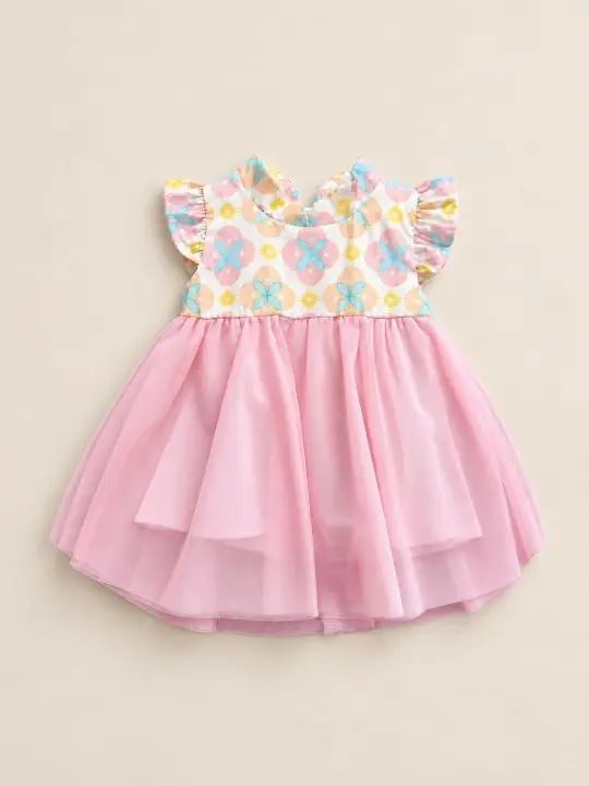 Flora Dress - Cream Lucky Coins