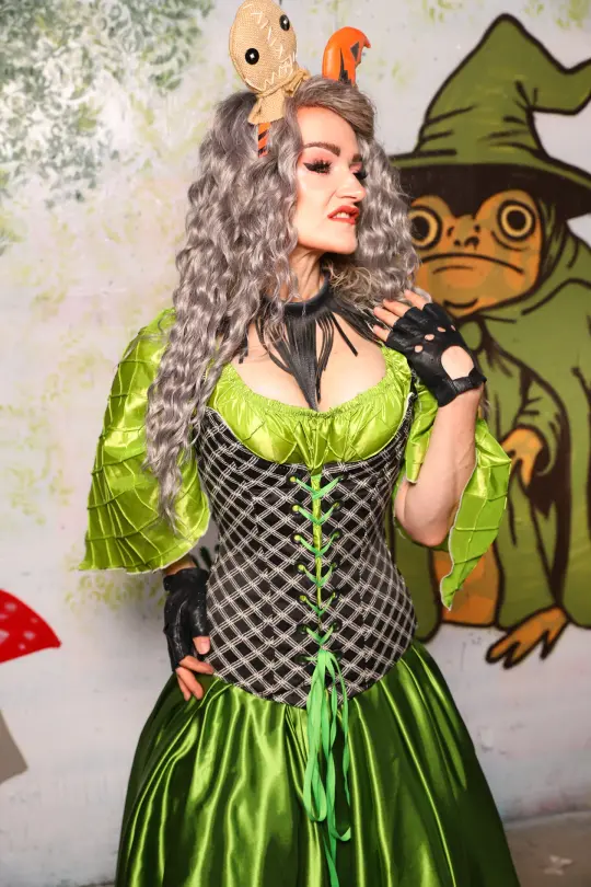 Marie Overbust Corset in Black Castle Gate - Spooky Saturday Part 4