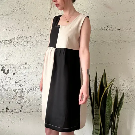 Bobbie Dress - Quilted B/W