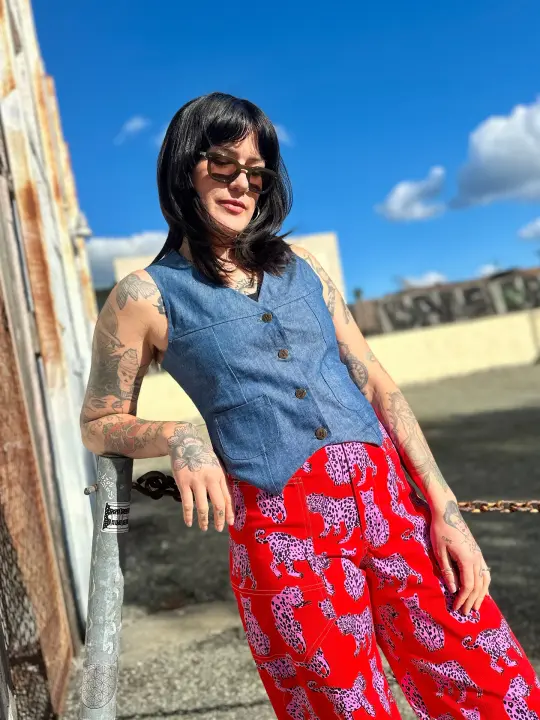 Western Vest Denim
