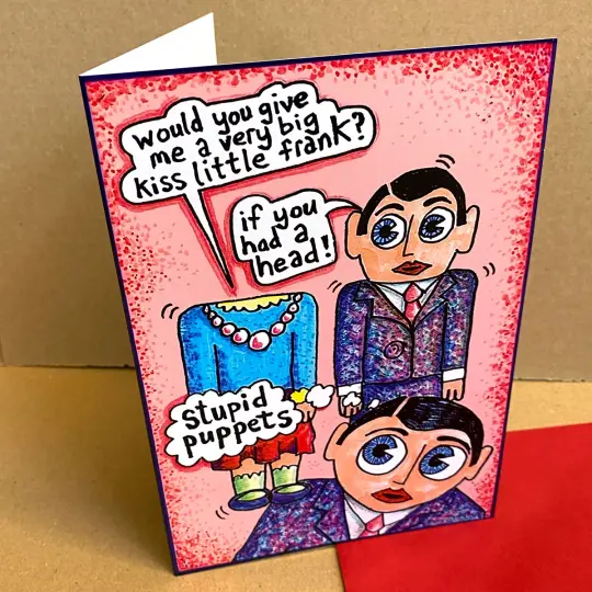 Soppy Puppets' Valentine's Card