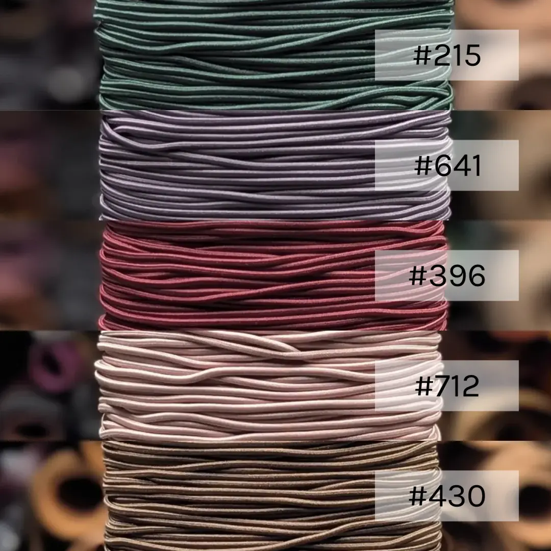2mm Elastic Shock Cord Curated Bundle | Winterberry