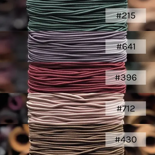 2mm Elastic Shock Cord Curated Bundle | Winterberry