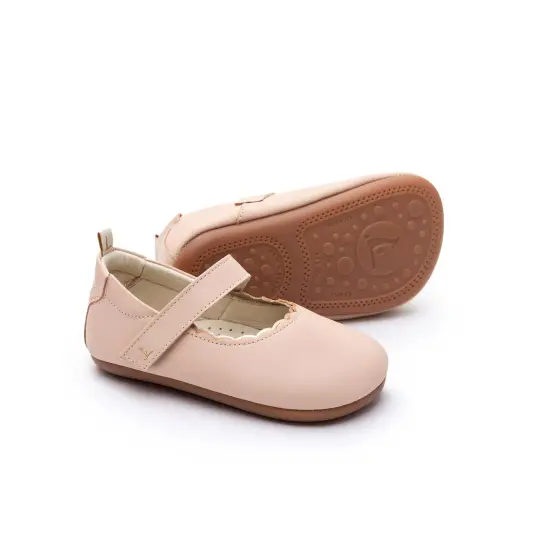Roundy Shoes - Papaya Cream / Metallic Salmon (Baby)