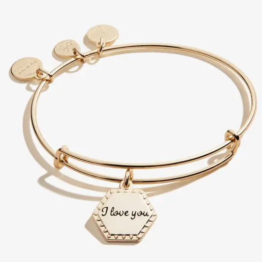 I Love You Charm Bangle