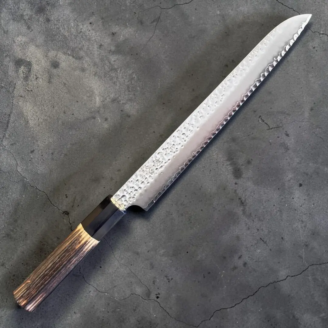 Hatsukokoro Hayabusa VG-10 Tsuchime Bread Knife 210mm