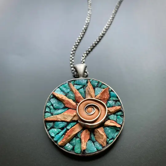 Aqua Sun Pendant