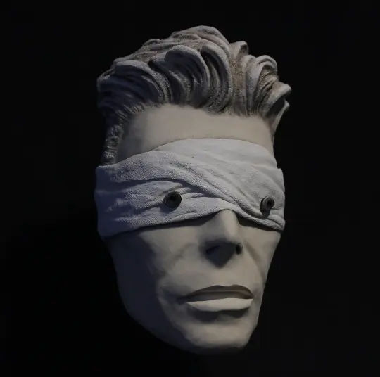 'The Blind Prophet' White Clay Mask Sculpture (Pre-Order)