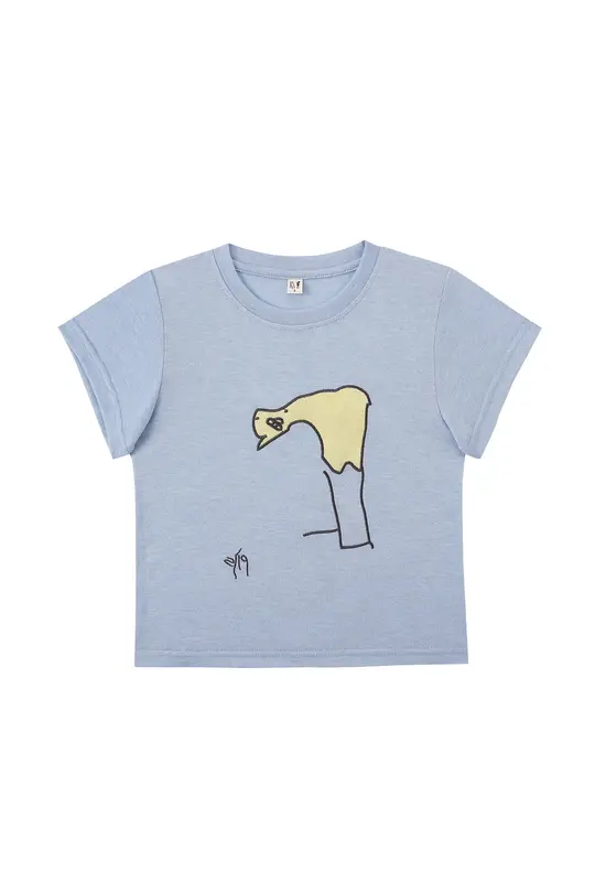 Kids Duck Tee Blue By Skip Gazin
