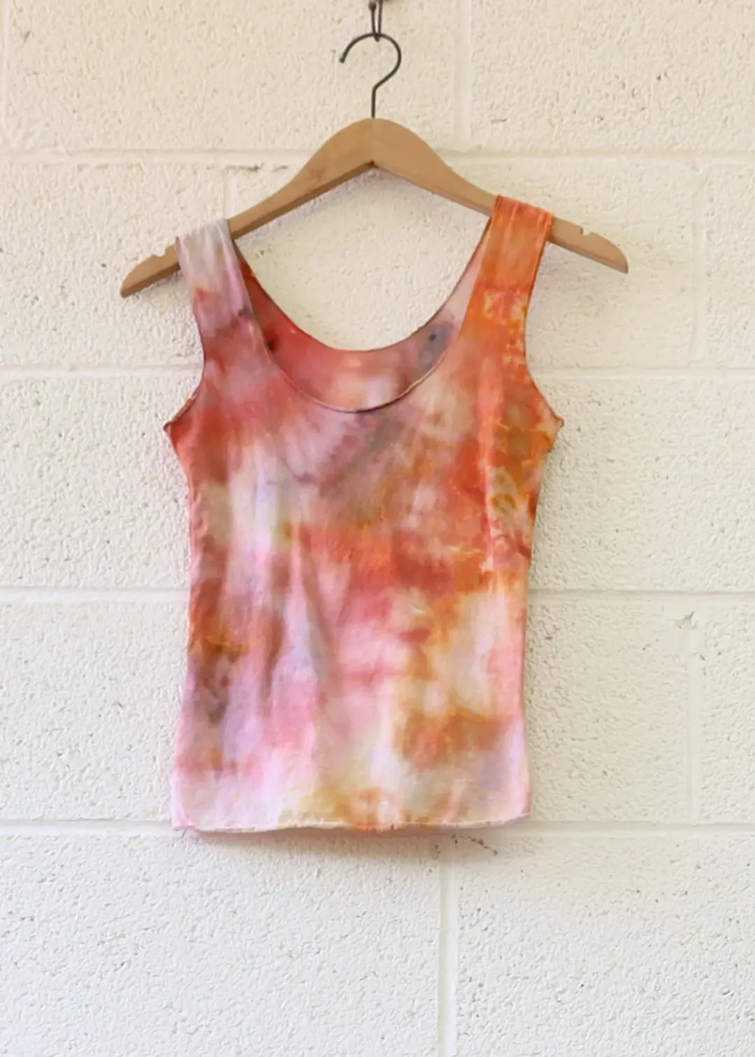 OOAK - Eos Cropped Tank / XXS / Tissue / Ice Dye (404)