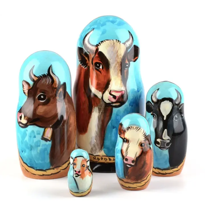 Cow Russian Stacking Doll