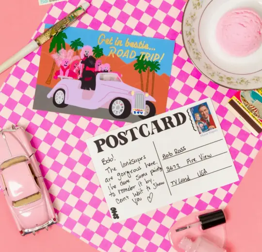 Road Trip Postcard