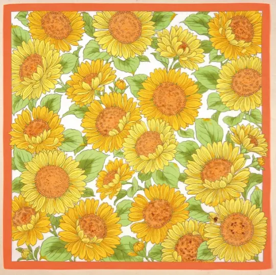 Cotton handkerchief - Sunflower (2 colors)