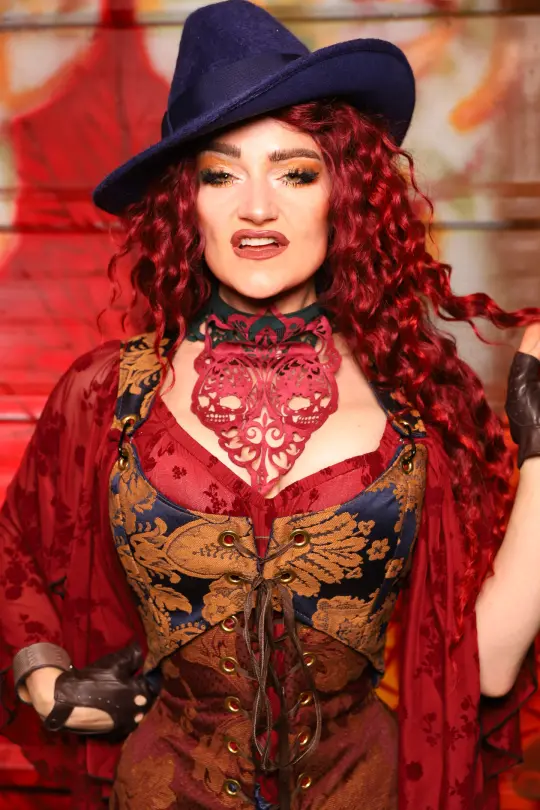 Cropped Marie Overbust in Midnight Box - The Sensual Solstice Collection
