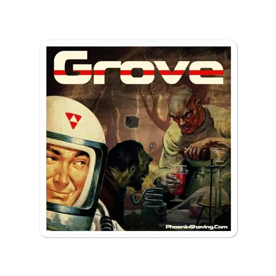 Grove Vinyl Bubble-Free Stickers | Available in 3 Sizes!