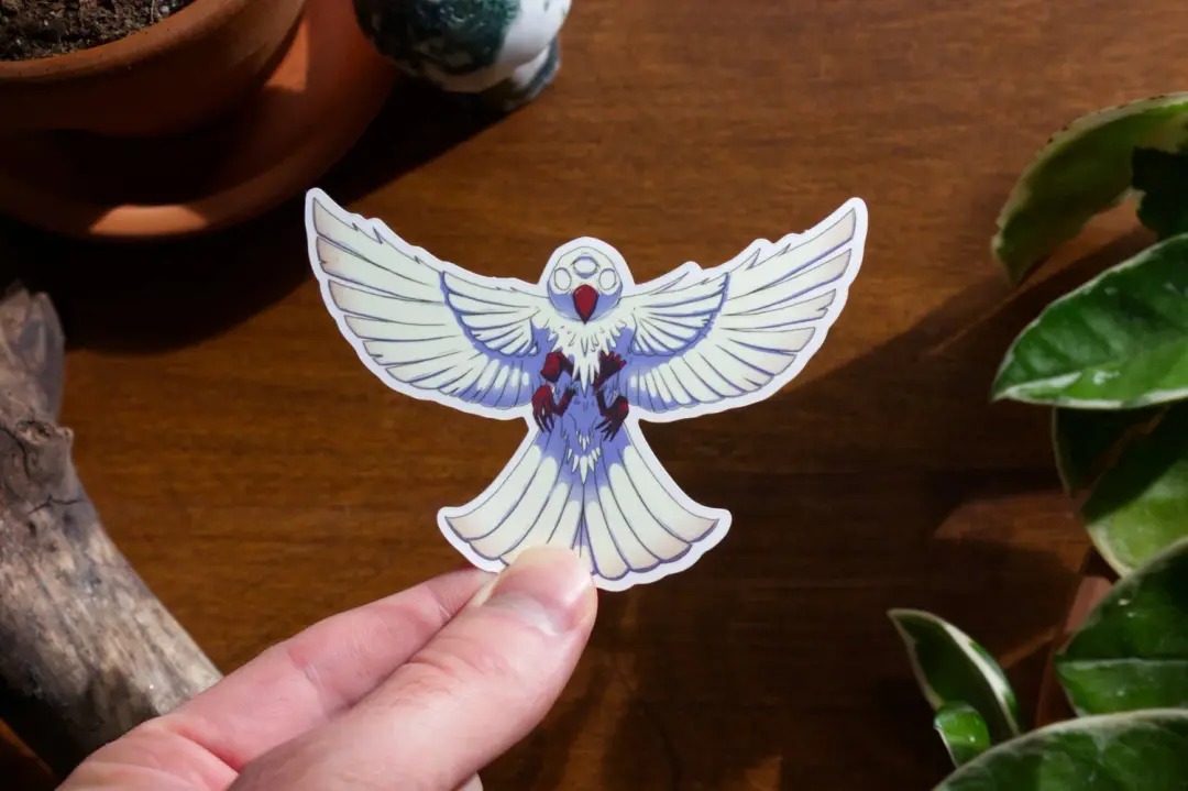 Divine Flight Matte Sticker