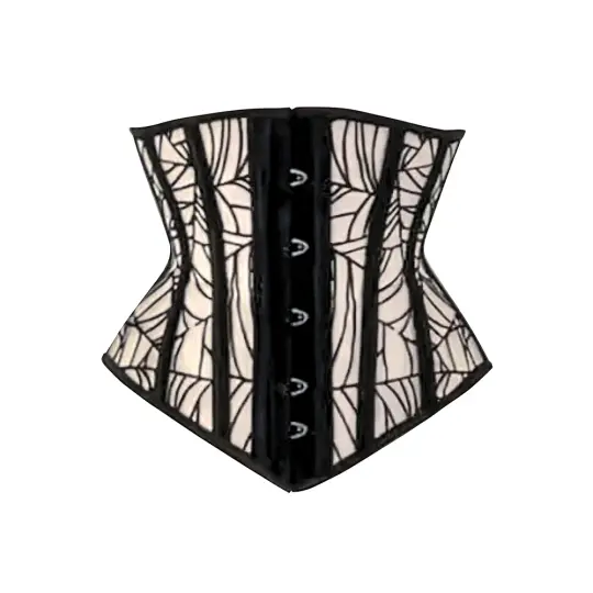 SPIDERWEB DECORATIVE UNDERBUST - (NUDE)