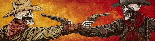 The Standoff Canvas Print - Wild West Duel Art by David Lozeau