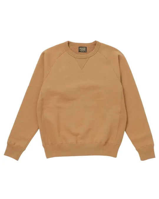 Crewneck - Foxfibre® Double Heavyweight French Terry - Coyote 80
