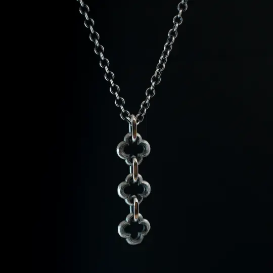 Triple Quatrefoil Pendant (MTO)