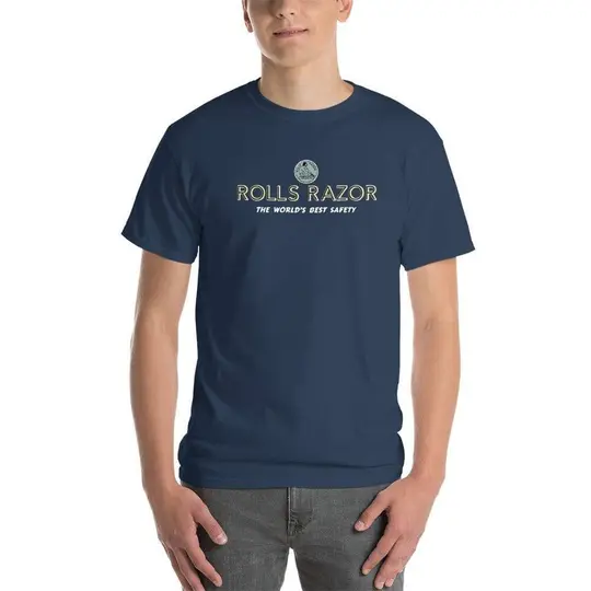 Rolls Razor Larger Sizes Short-Sleeve T-Shirt - Vintage Design