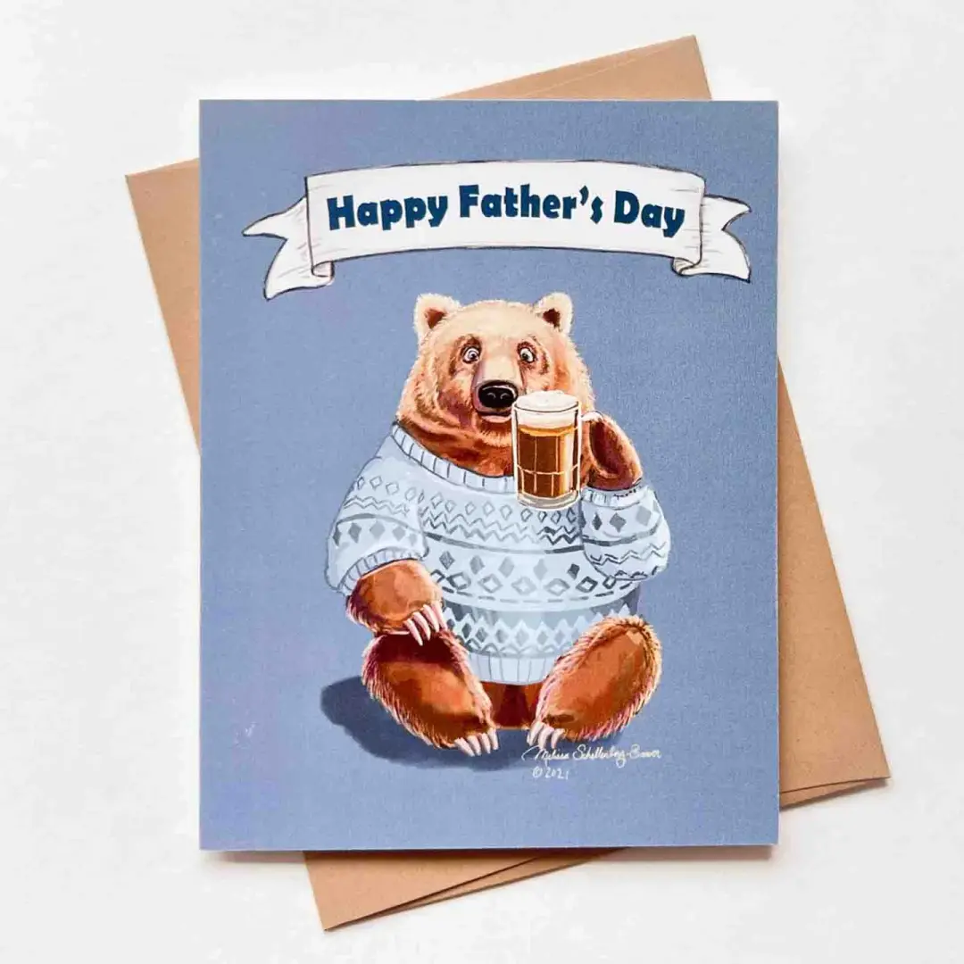 Father's Day Bear Card