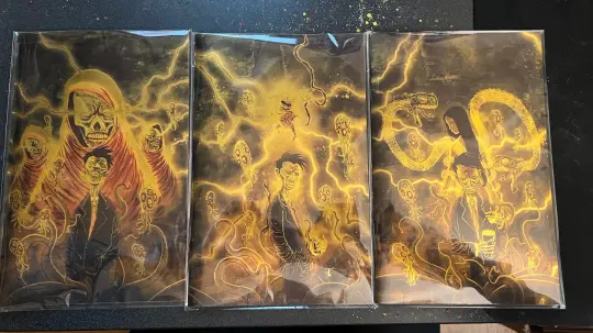 20th ANNIVERSARY GOLD FOIL WORMWOOD: THE DARK UTERUS TRIPTYCH SETS