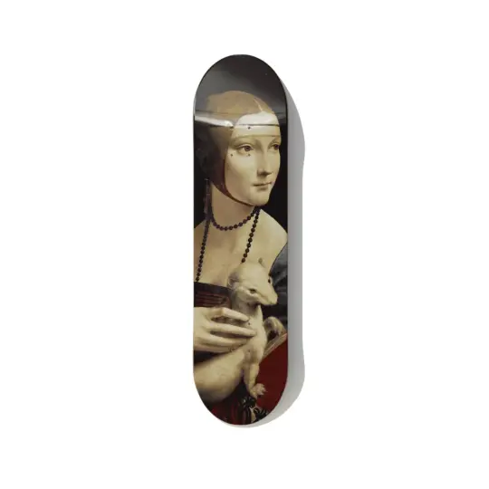 Da Vinci Lady with Ermine Skateboard Wall Art