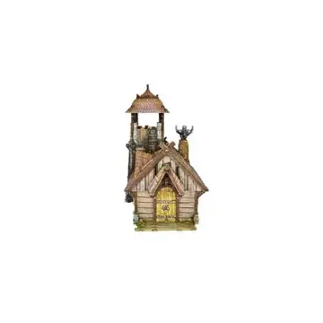 Logger's Den 28mm 3D printed medieval fantasy town terrain, painted example, front view