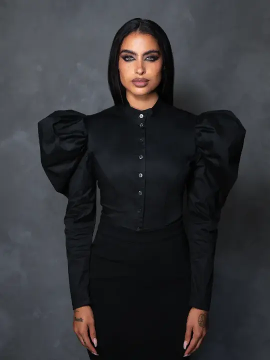 PRE-ORDER - Brontë Blouse in Black