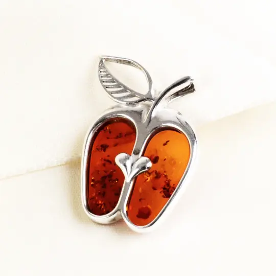 Amber Apple Pendant