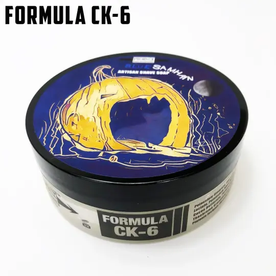 Blue Samhain Artisan Shave Soap | Premium CK-6 Formula | 4 oz | Seasonal Scent