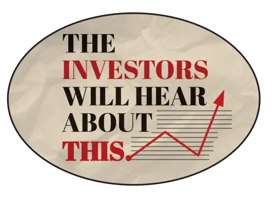 The investors will hear about this Bumper Sticker